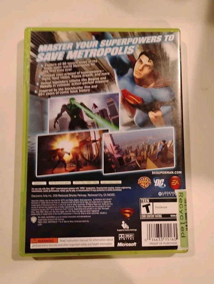 Superman Returns, Xbox 360, Complete, Tested And Works.  - Image 3 of 4