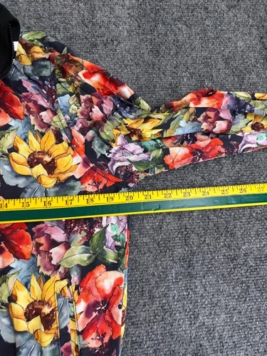 Denim & Flower Ricky Singh Mens Floral Colorful Bomber Jacket Lightweight Size M image 8