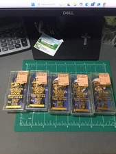 LOT OF 5 VINTAGE EAGLE CLAW MESSLER WORM HOOKS  5/0 THE NO. 44 (10CT) NIPS