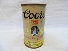 COORS BANQUET FLAT TOP BEER CAN~ADOLPH COORS, GOLDEN, COLORADO #1