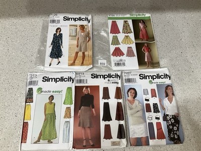 5 VINTAGE SIMPLICITY PATTERNS Womens Size 14 - 22