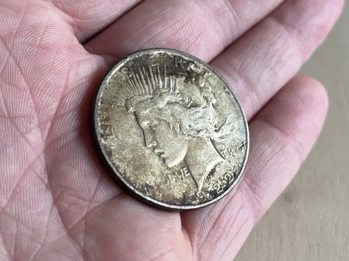 1922-D Peace Dollar $1 Silver Coin Circulated 0.9 Fineness Uncertified