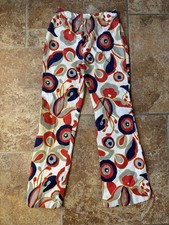 Vintage Paquette California Hippie Psychedelic Flower Power Pants Bell Bottoms