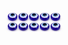 Evil Eye Beads Set 10pcs Blue Glass Spacer 8mm Jewelry Making Bracelet Craft