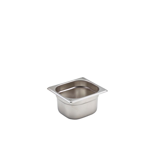 GenWare Stainless Steel Gastronorm Pan Perforated Food Pan 1/6 - 100mm Deep