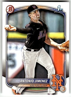 2025 Bowman Draft #BD-56 Antonio Jimenez New York Mets Baseball 1st