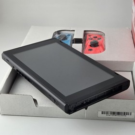 Nintendo Switch with Neon Blue Red Joy-Con (HAC-001-01) Open Box Excellent 