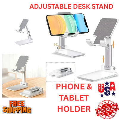 Adjustable Phone Tablet Stand Holder Desk Mount for iPhone iPad Samsung