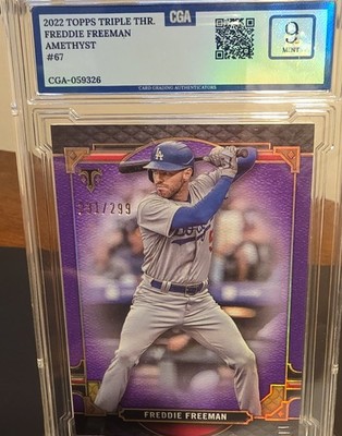 2022 Topps Triple Threads - Freddie Freeman #67 Amethyst 231/299