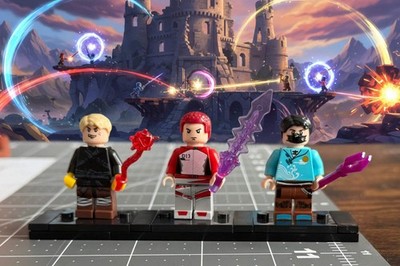 Set of 3 Custom Warrior Minifigures