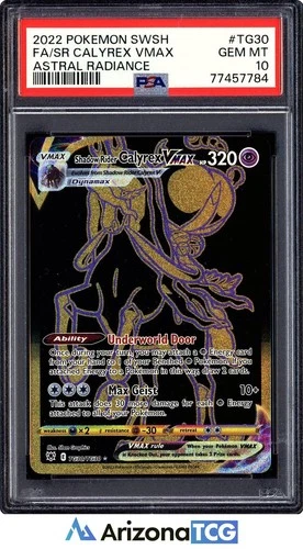 Pokemon 2022 Shadow Rider Calyrex VMAX TG30 SR Astral Radiance GEM MINT PSA 10