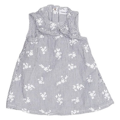 Name It, Kleid, Größe: 56, Weiß/Grau/Mehrfarbig, Baumwolle, Streifen #KBl