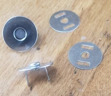 19 Sets Magnetic Snaps, 3/4“  Purse Closure Bag Fastener Magnet Clasp Nickel