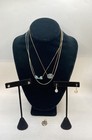 Sterling Silver 925 Jewelry Lot 6pc Necklaces Earrings Comedy Mask Pendant — photo 1
