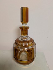 Elegante Art Deco Kristallglas Karaffe