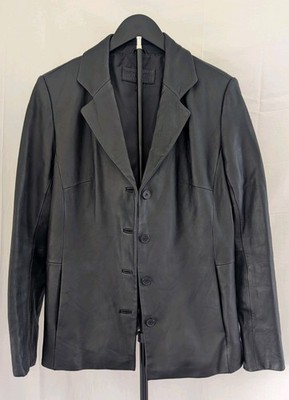 Vintage Jaclyn Smith Genuine Leather Blazer Women's Size L
