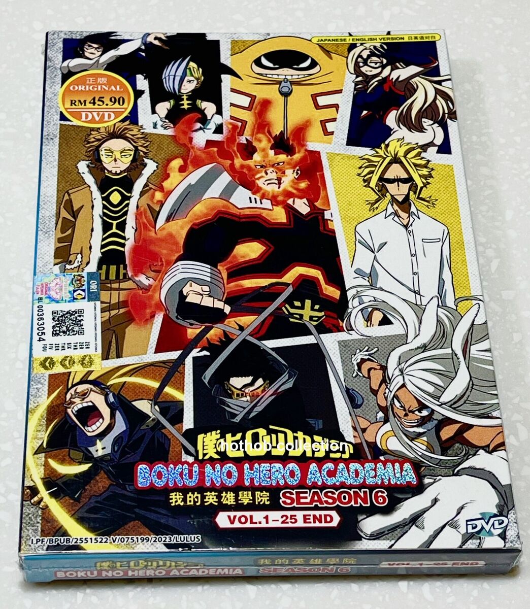 Dvd My Hero Academia 6ª Temporada Completa E Dublada