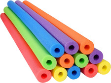 12Pack 52" Jumbo Pool Noodles Bulk Foam Swim Noodles Hollow Swimming Pool Noodle