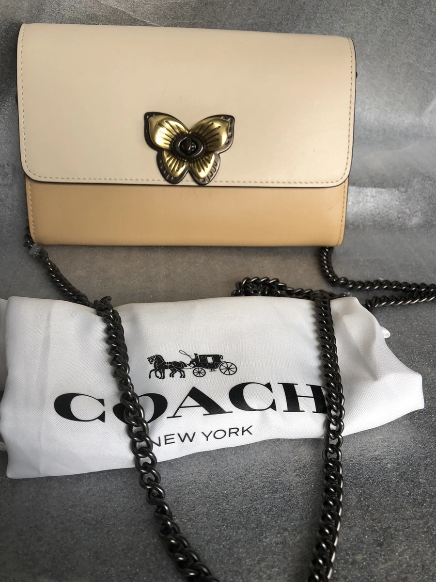 Coach Butterfly Leather Exterior Small Bags & Handbags for Women