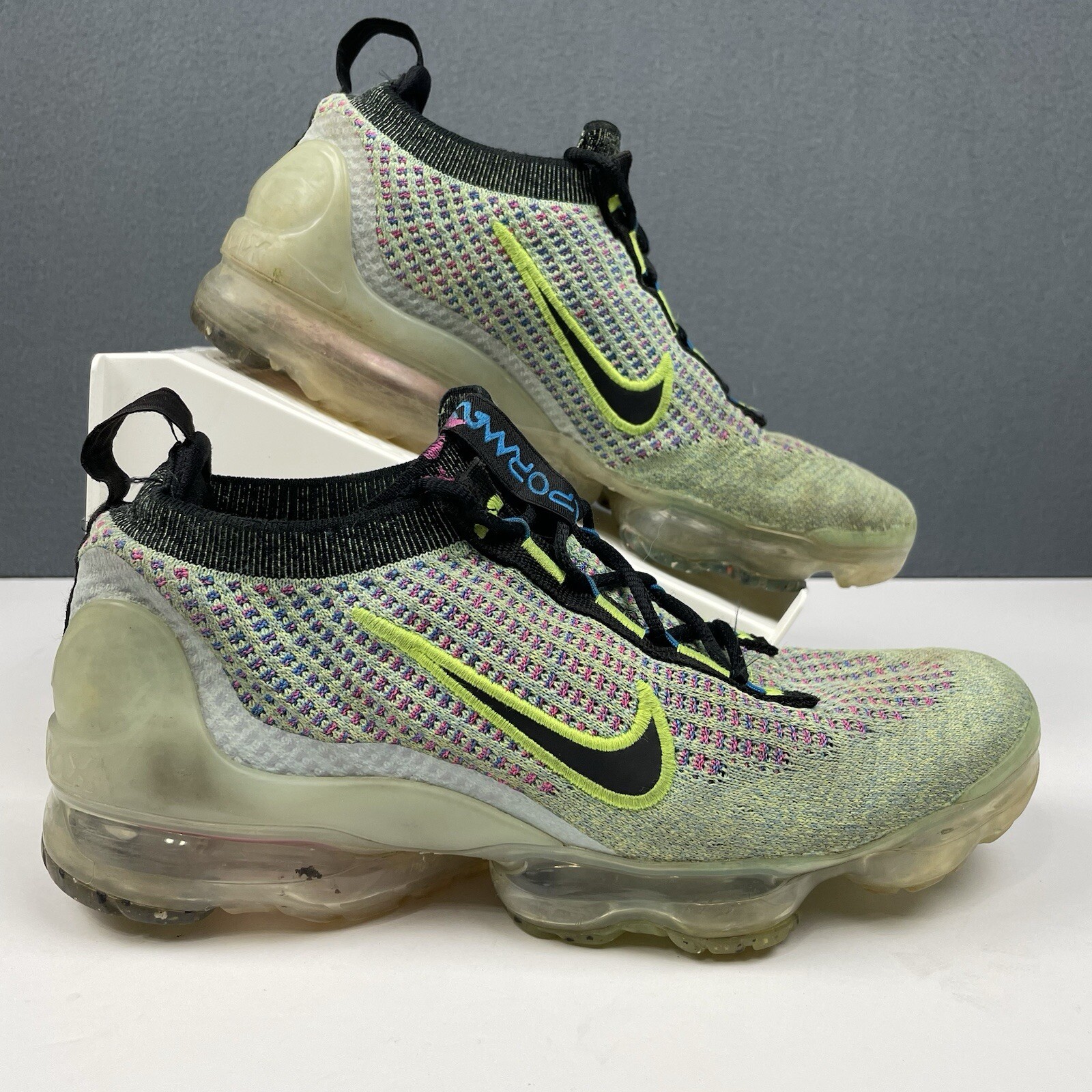 SAOLA Scarpe Nike Air Vapormax 2021 Flyknit Volt blu taglia 6 5 anni sneakers DX3367 700