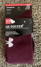 Under Armour UA Maroon Soccer Socks Youth Large New