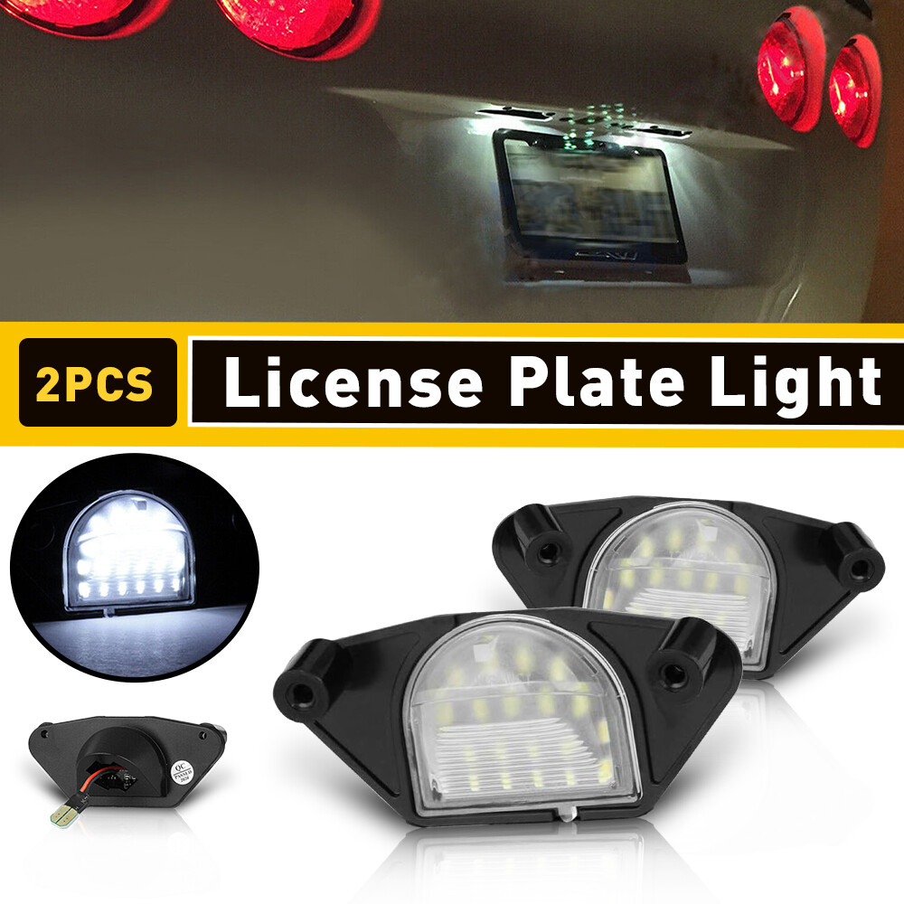 2x White LED License Plate Light For Buick Chevrolet GMC Pontiac Car Accessories