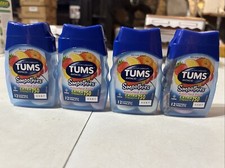 TUMS 4PK Smoothies Extra Strength Assorted Fruit Antacid Chewable Tabs 12Ct 2/27
