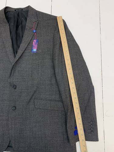 Egara Herren Anzug Sakko Gr. 48R Grau Slim Fit 2 Knopf - Bild 12 von 12