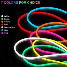 12V Flexible Sign Neon Lights Silicone Tube LED Strip Waterproof 1M 2M 3M 4M 5M