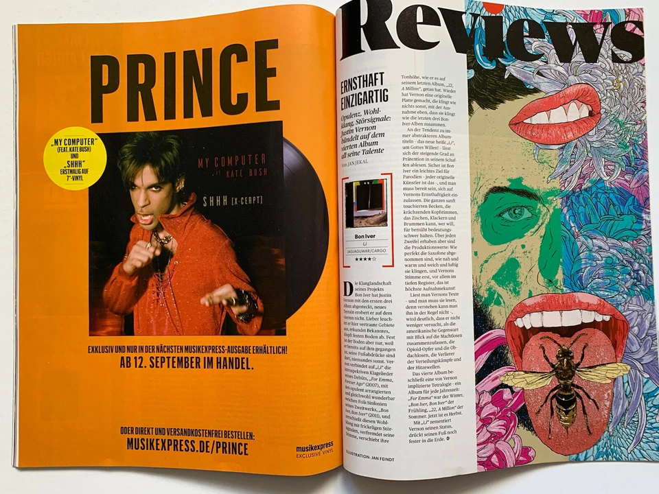 BILLIE EILISH / BRUCE SPRINGSTEEN / PRINCE GERMAN ROLLING STONE MAGAZINE 9/2019 - Image 4 of 4