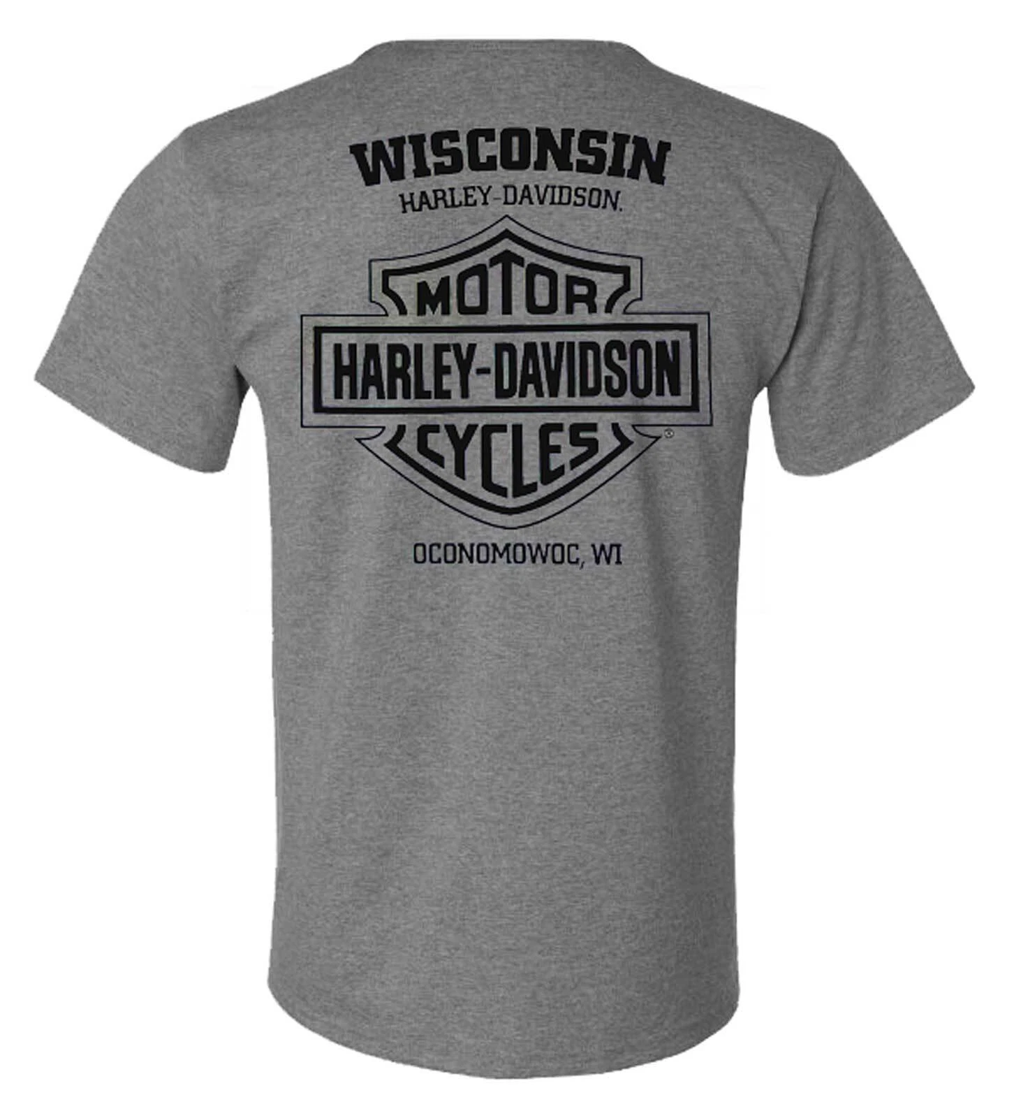H Davidson Men's Bench Motorcycle Crew Neck T-Shirt