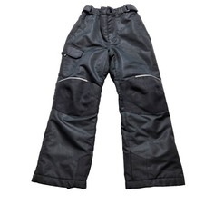 Swiss Tech Snow Pants Youth S 6-7 Unisex Boys Girls Black Pull-up Elastic Waist