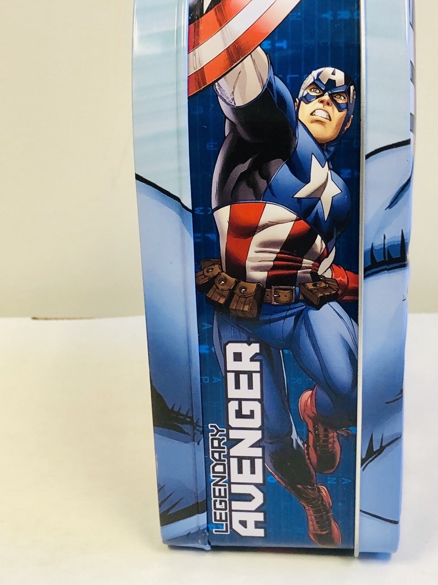 Tin Lunch Box Marvel Avengers - Captain America Head Shape 2015