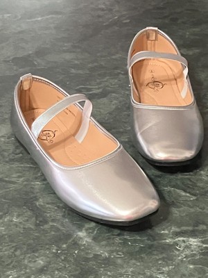 SOUL MATES Silver Metallic Ballet Flats Size 9