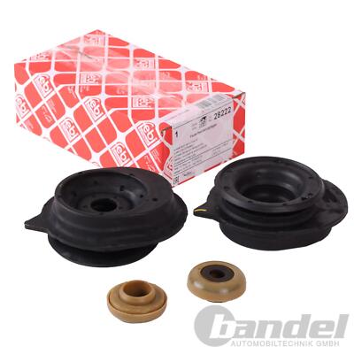 2x FEBI FEDERBEINLAGER DOMLAGER VORDERACHSE passend für FIAT 500 PUNTO FORD KA