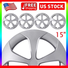 15" Set of 4 Hubcaps For 2010-2015 TOYOTA PRIUS Alloy Wheel Rim Covers Snap On