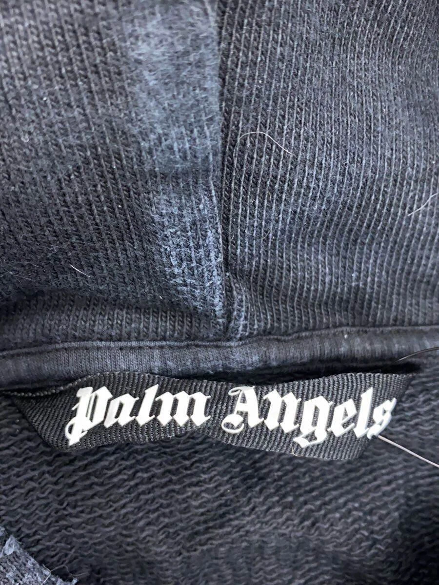 Felpa con cappuccio Palm Angels graffiti motivo fiamma danni usata