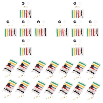 100 Packs Sewing Kit Portable Hotel Travel Child Thread Mini Bulk