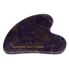 Summer Salt Body, Natural Amethyst Gua Sha Stone - Face Sculpting Tool
