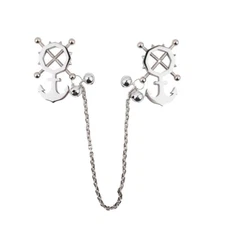 Adjustable Breast Nipple Clamps With Chain Sexy Raunchy Women Men Toy US