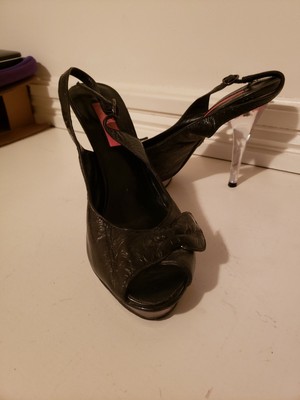 betsey johnson clear shoes