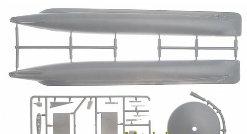 Mikro Mir 350-013 US nuklear angetriebenes U-Boot Skate-Klasse Modellmaßstab 1/350 - Bild 11 von 12