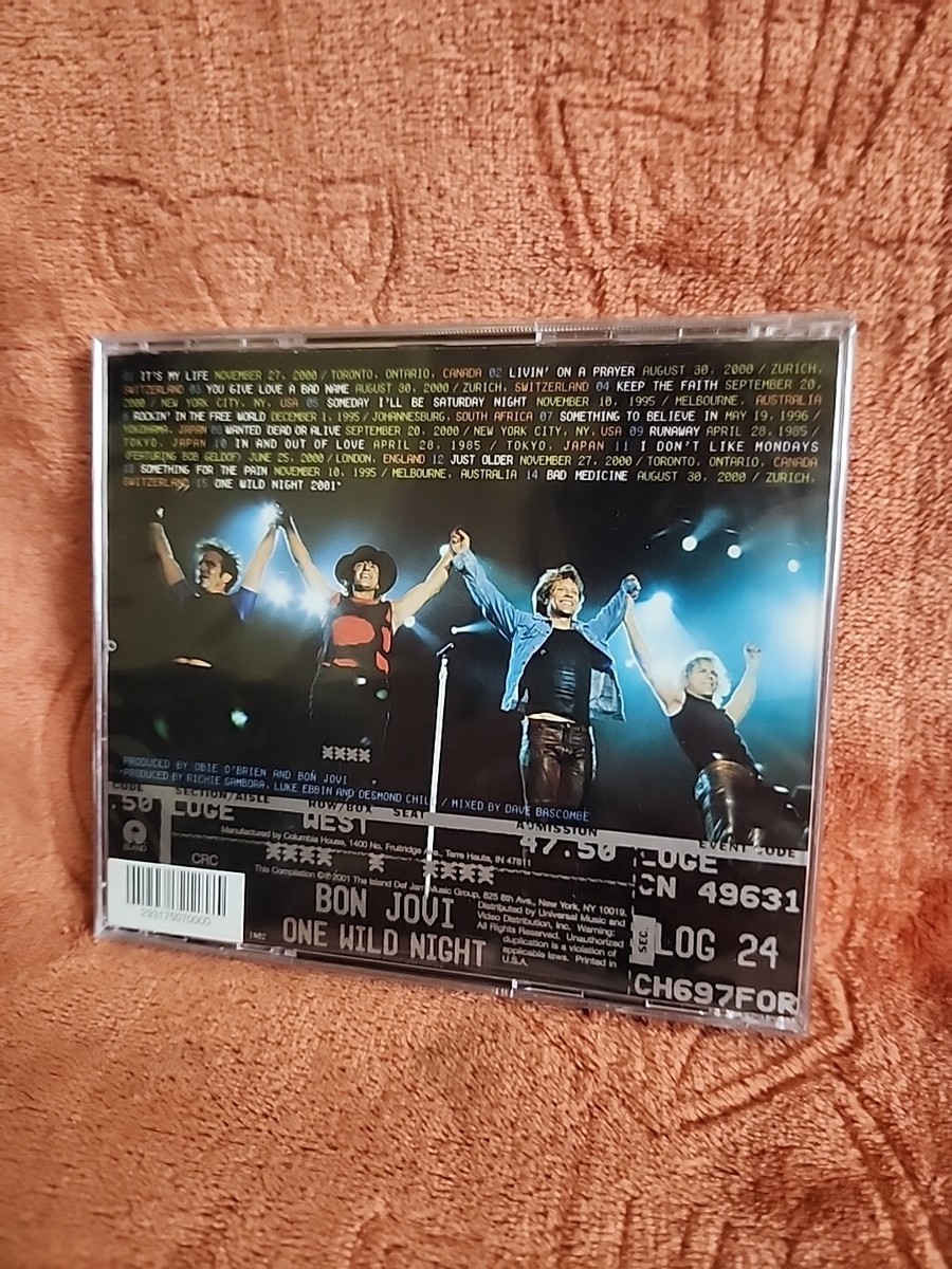 未開封CD ボン・ジョヴィ One Wild Night - Live1985 Bon Jovi