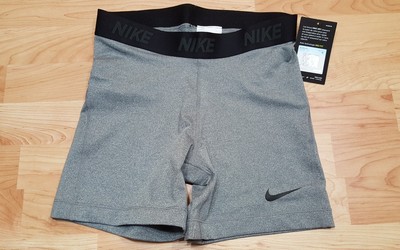 WOMEN'S NIKE DRI-FIT TRAINING SHORTS Style 824403 Gray Size Medium Booty shorts 885178239014 | eBay