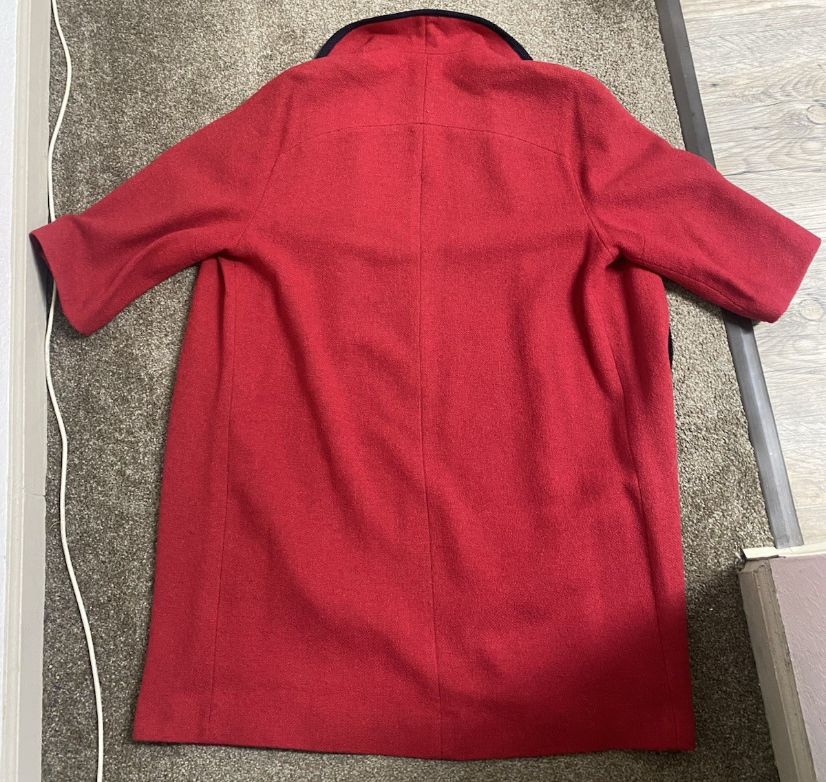 Vintage I.Magnin & Co. by Stroock Women's Red Trench Coat