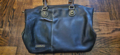 Chala Laser Shoulder Purse with adjustable Shoulder strap and carrying handles