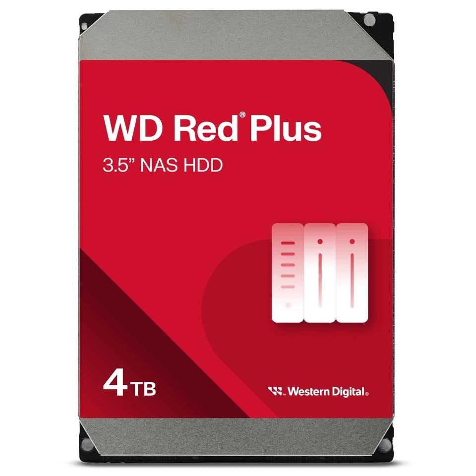 Western Digital WD Red 4TB NAS CMR 3.5" SATA 6Gbps 5400RPM 64MB WD40EFRX