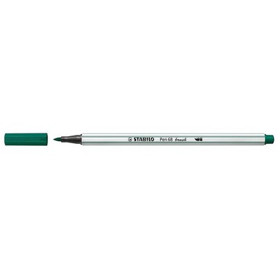 STABILO Pen 68 Brush Pens Pack of 3 Pine Green