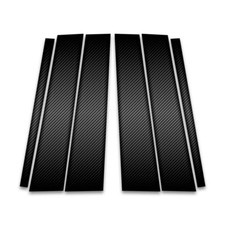 6pc Carbon Fiber Pillar Post Covers For 2009-2015 Honda Pilot