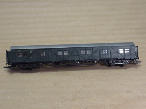 Roco 45665  Güter-Behelspackwagen, mit Durchgangsfaltenbälgen, DC, H0, Ep.III | Condition: Gebraucht